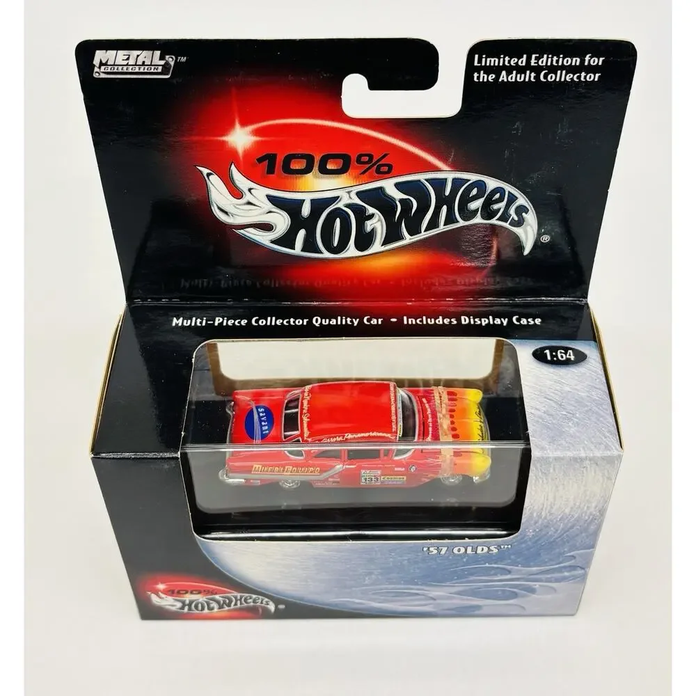 100% Hot Wheels '57 Olds Red Cool Collectibles Black Box 57343 Sealed